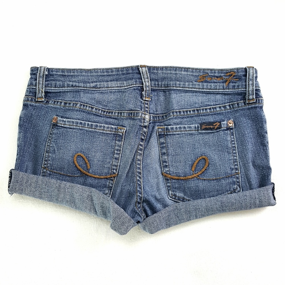 3/$30 // Cut Off Low-Rise Denim Jean Shorts - Picture 2 of 8